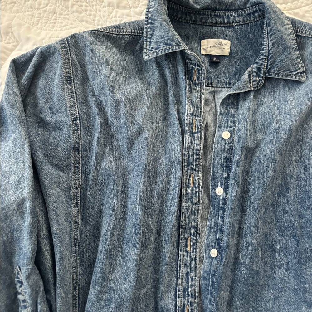 Universal Thread Women's Denim Dress - Blue